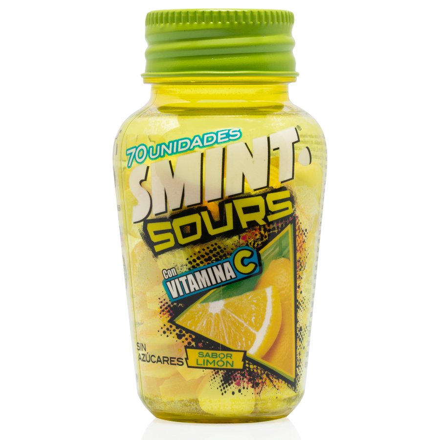 Caramelos SMINT sours limón bote 49 g