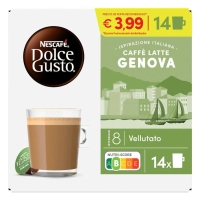 Café cápsulas NESCAFE Dolce Gusto café-leche Génova 14 unidades 117,60 g