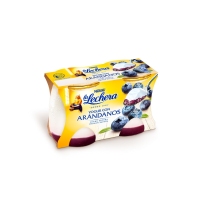 Yogur LA LECHERA con arándanos pack 2x125 g