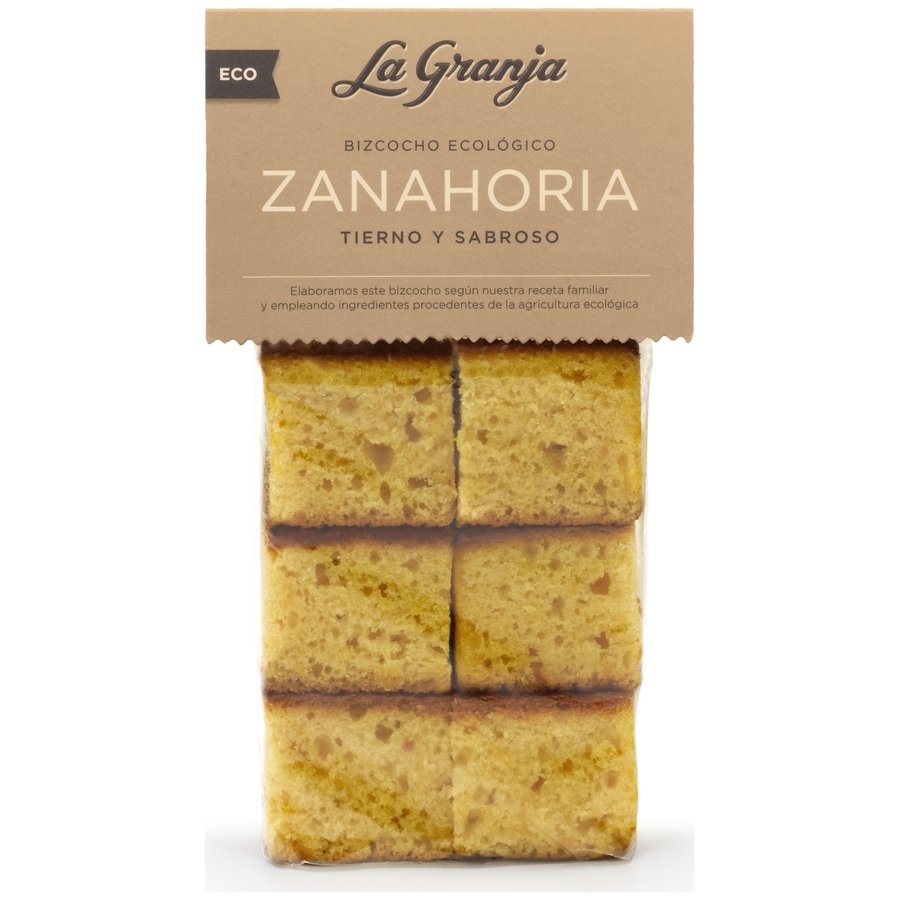 Bizcocho ecológico zanahoria LA GRANJA bolsa 300 g