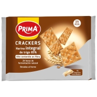 Crackers PRIMA 100% integral paquete 500 g