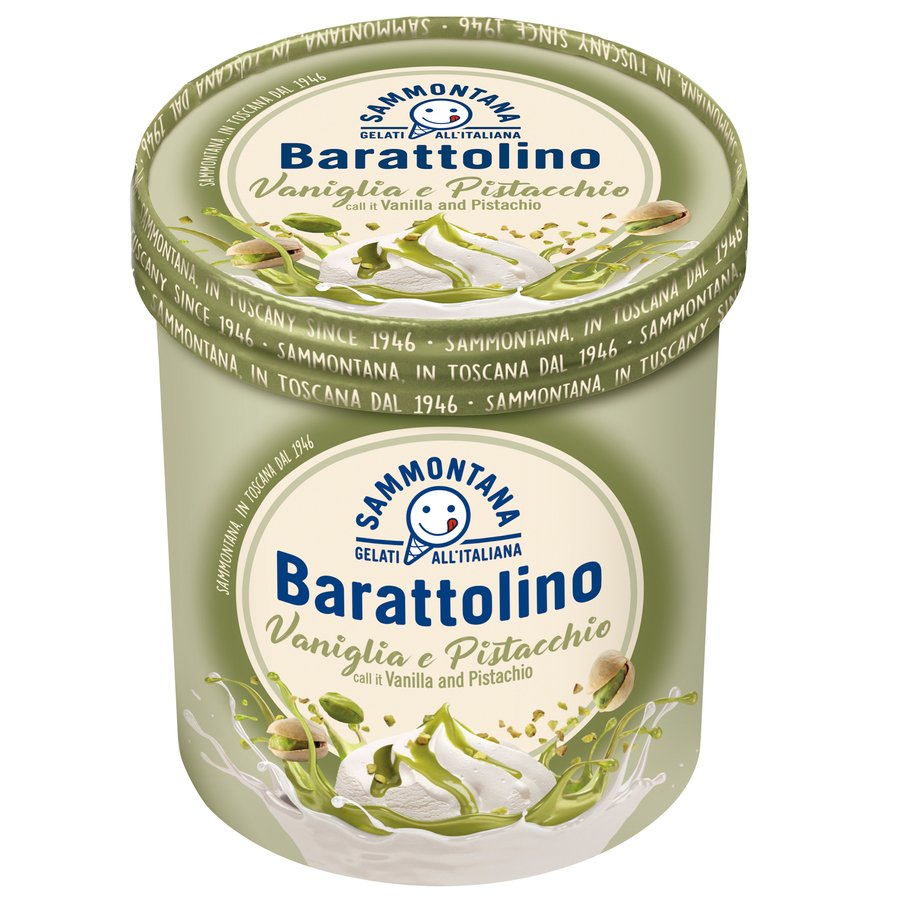 Helado vainilla pistacho SAMMONTANA tarrina 500 g