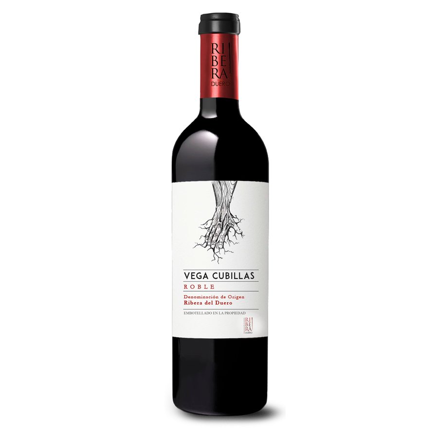 Vino tinto D.O.Ribera del Duero VEGA CUBILLAS Roble botella 75 cl