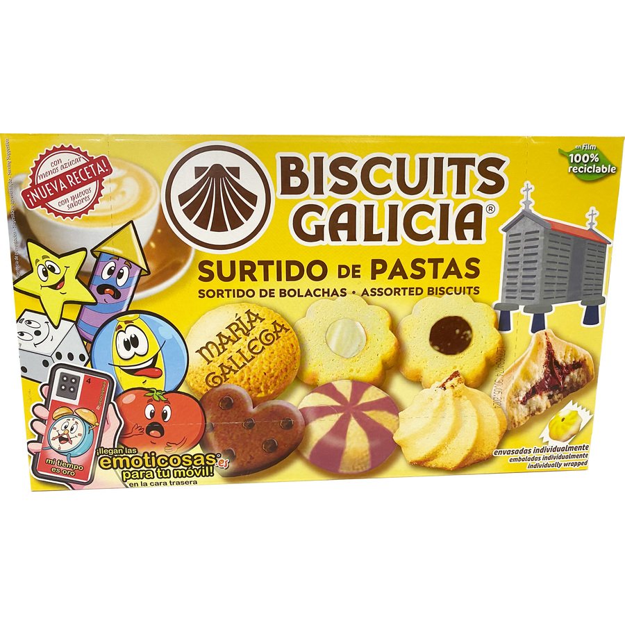 Pastas surtidas BISCUITS GALICIA estuche 550 g
