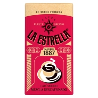 Café moído descafeinado mestura LA ESTRELLA paquete 250 g