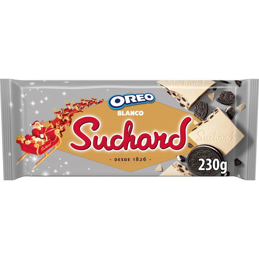 Turrón SUCHARD chocolate blanco con Oreo 230 g