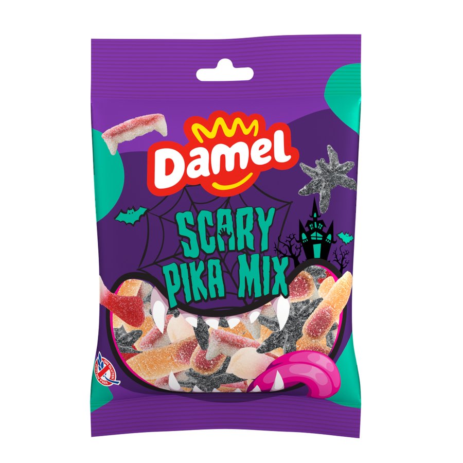 Caramelos goma DAMEL Scary Pika Mix 135 g