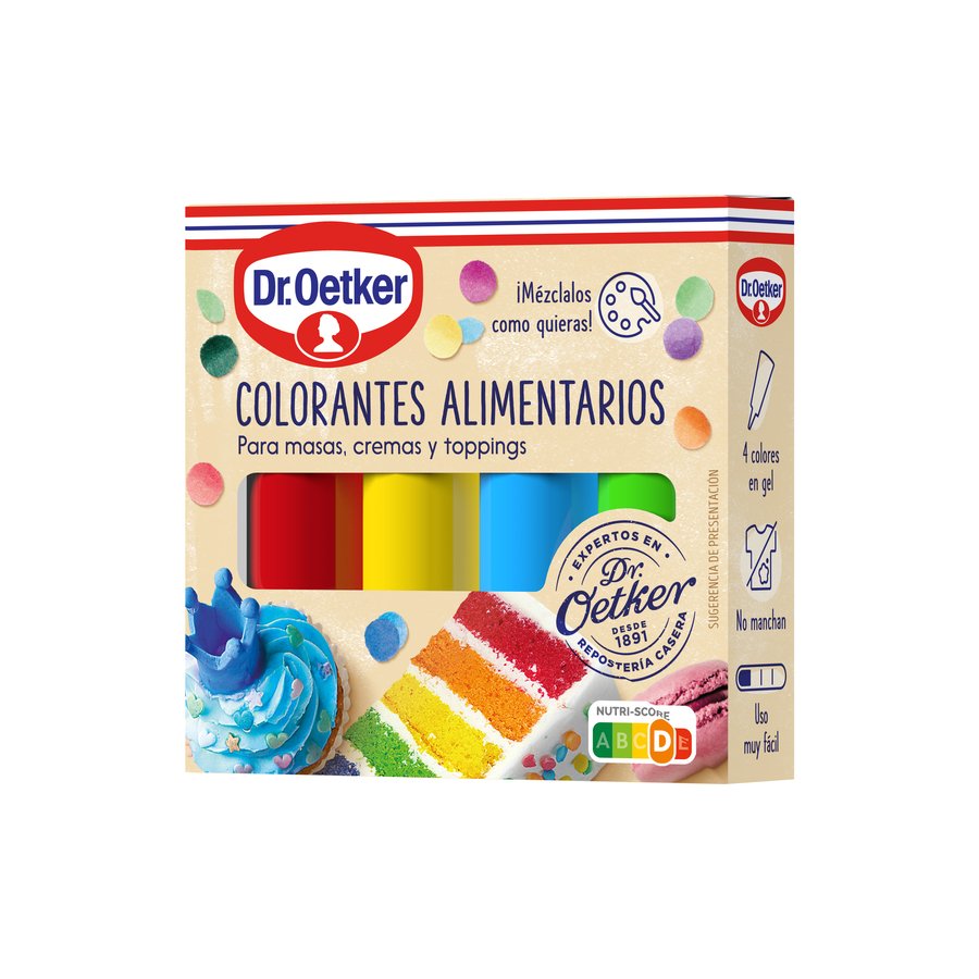 Imagen de Colorantes alimentarios DR.OETKER 4X10 g