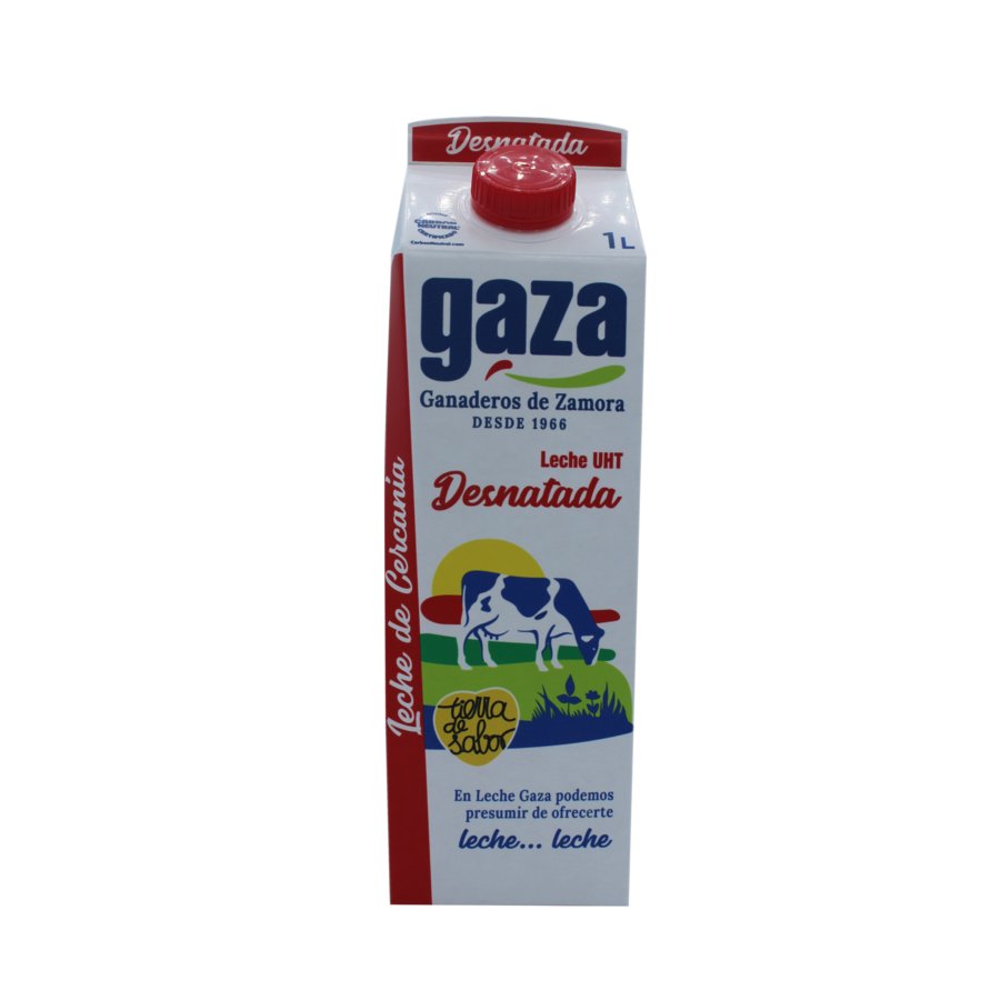 Leche desnatada GAZA brik 1 l