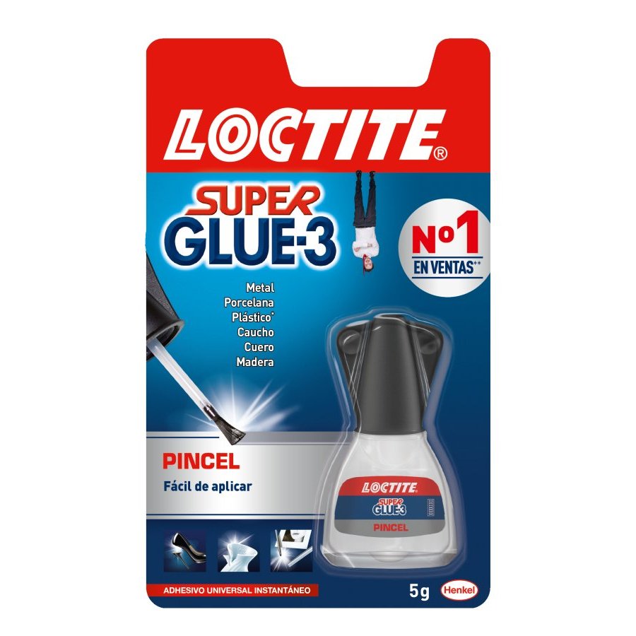 Super glue con pincel LOCTITE 5 g
