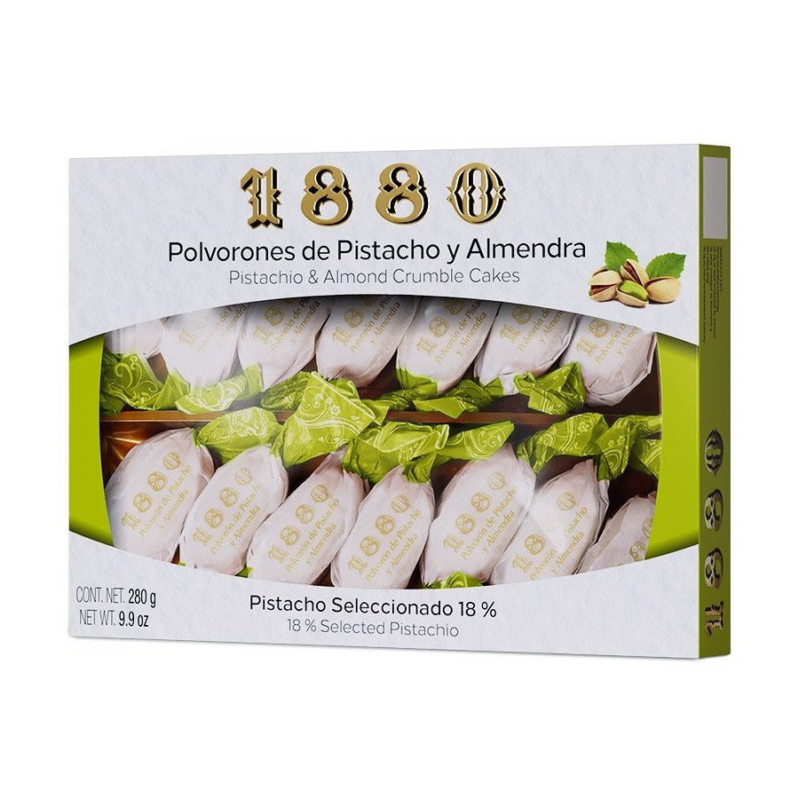 Polvorones de pistacho y almendra 1880 280 g