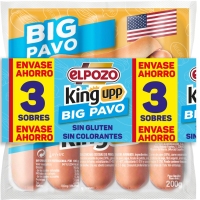 Salchichas ELPOZO Kingupp Big Pavo lote 3x200 g