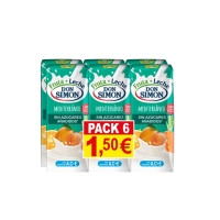 Bebida fruta y leche DON SIMON Mediterráneo Zero 6 x 200 ml