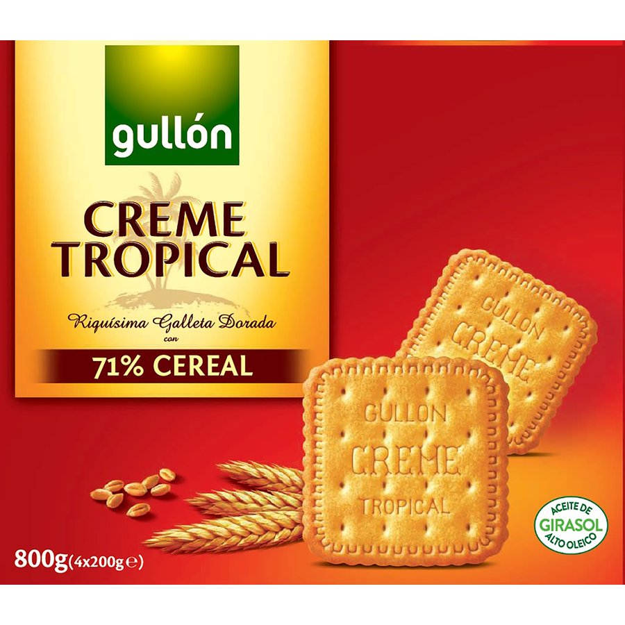 Imagen de Galletas GULLON Creme Tropical caja 800 g
