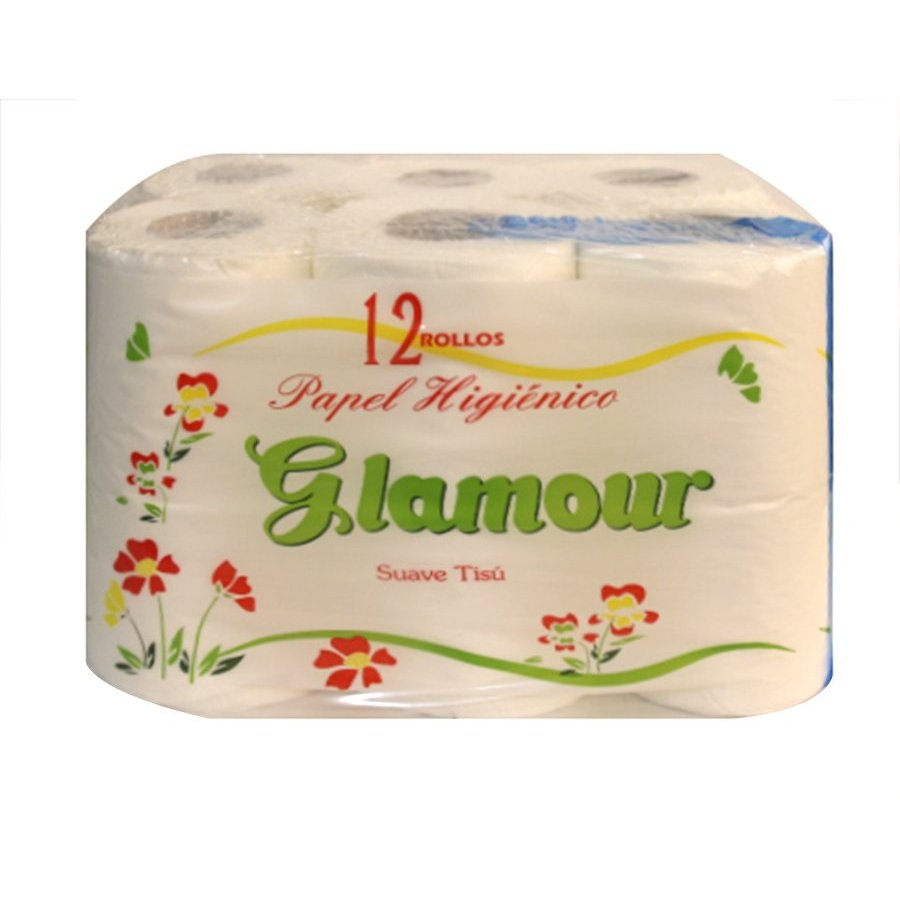 Papel higiénico GLAMOUR 12 rollos