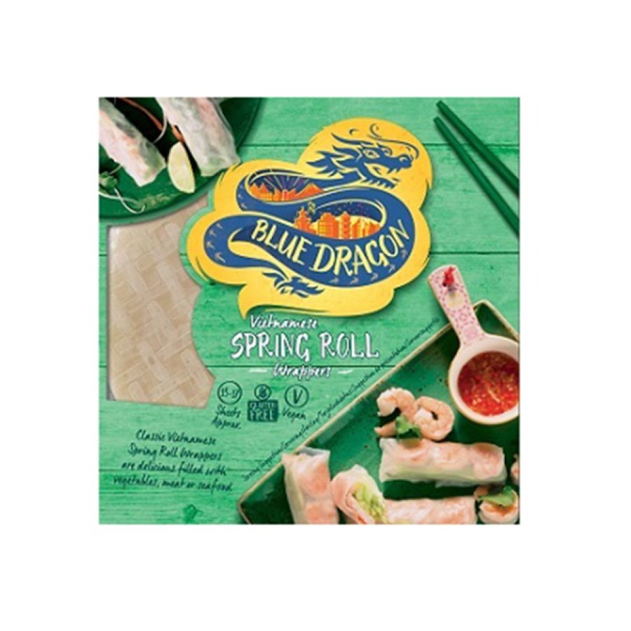Obleas de arroz para rollitos primavera BLUE DRAGON 134 g