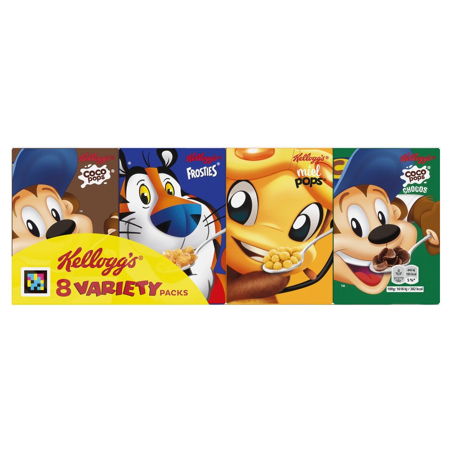 Cereales KELLOGGS 8 unidades Variety pack 220 g