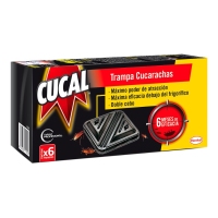 Trampa cucarachas CUCAL doble cebo 6 unidades