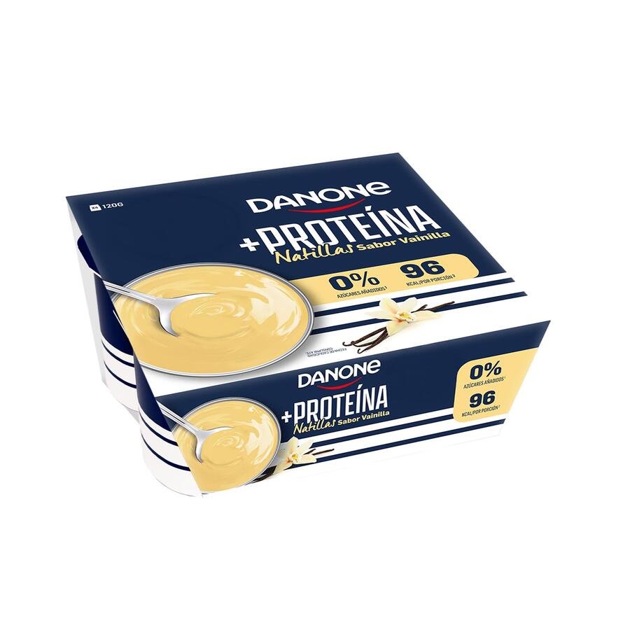 Natillas de vainilla DANONE Proteína 4x120 g