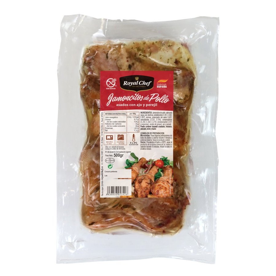 Jamoncitos de pollo asado ROYAL chef 500 g