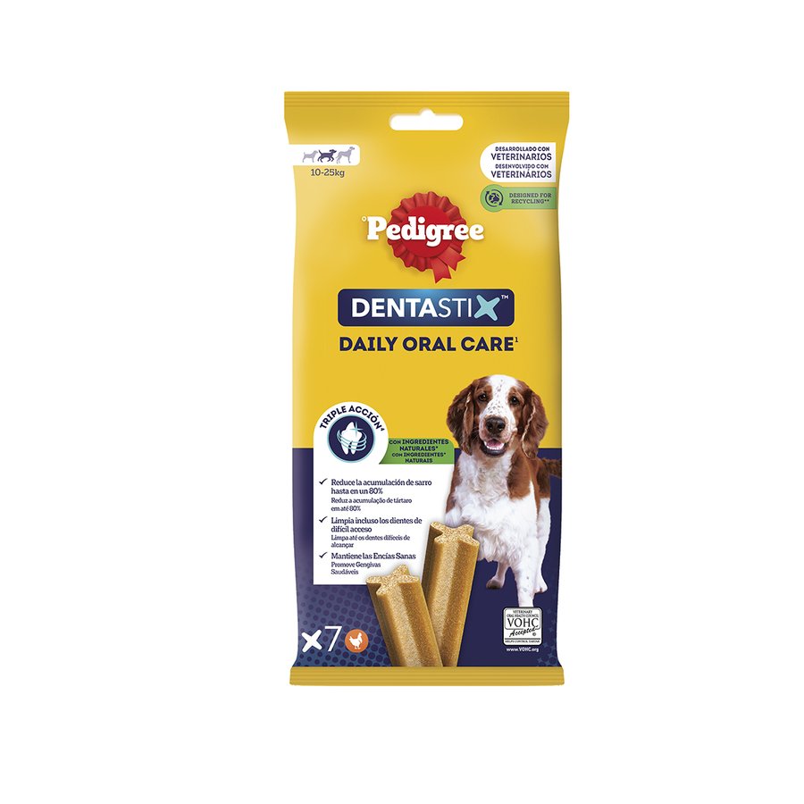 Snack perro PEDIGREE dentastix razas medianas 180 g