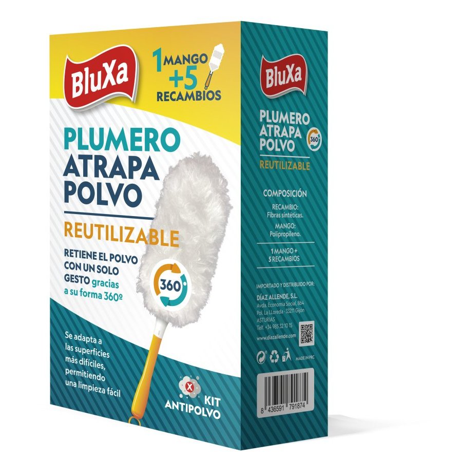 Plumero atrapapolvo BLUXA aparato + 5 recambios