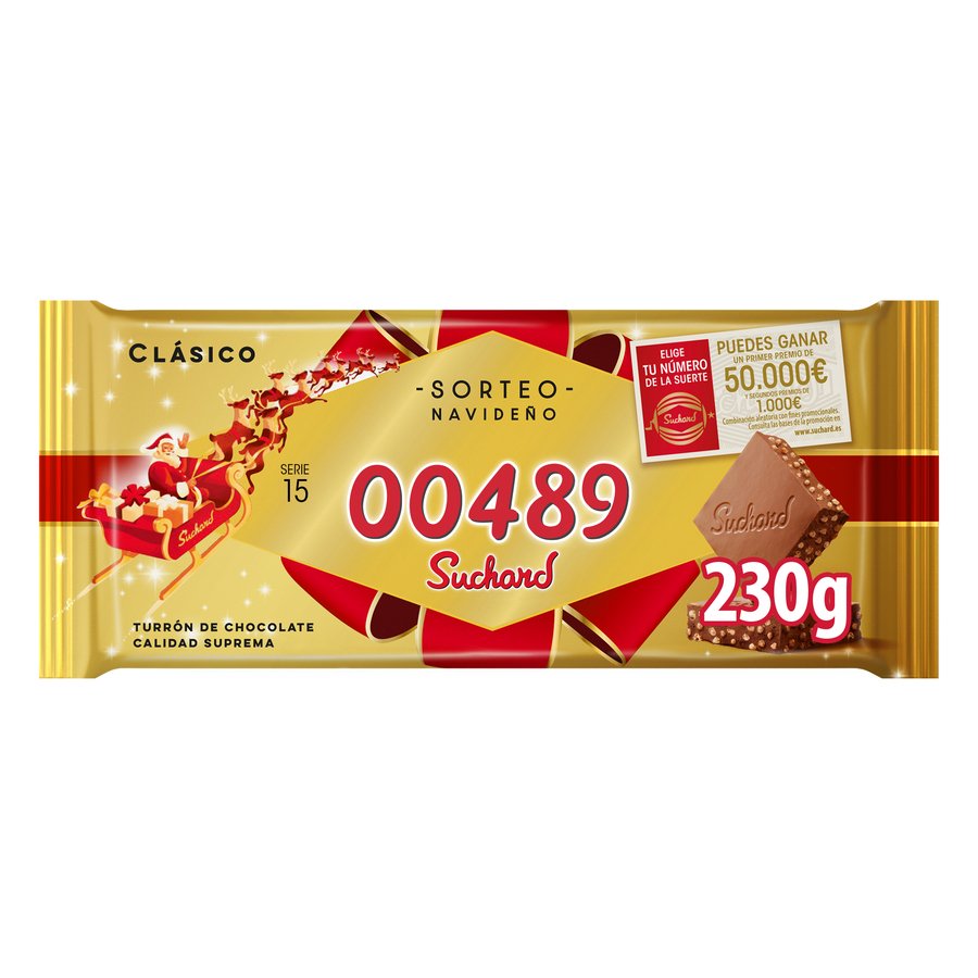 Turrón SUCHARD chocolate clásico 230 g