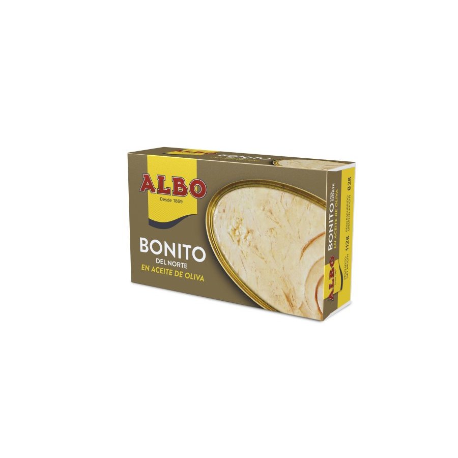 Bonito norte en aceite de oliva ALBO lata 112 g pn.