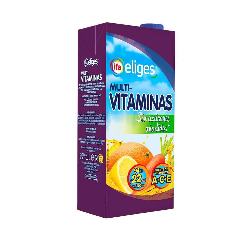 Néctar multivitaminas IFA ELIGES sin azúcar añadido brik 1l