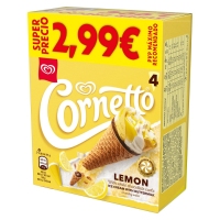 Helado cono FRIGO CORNETTO limón 4 unidades 290 g