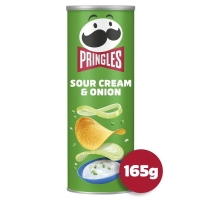 Aperitivos de patata PRINGLES sour cream & onion 165 g