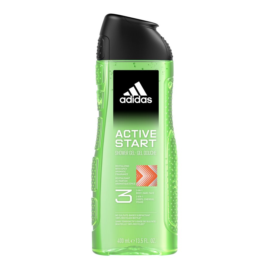 Gel de ducha ADIDAS Active Start 3 en 1 400 ml