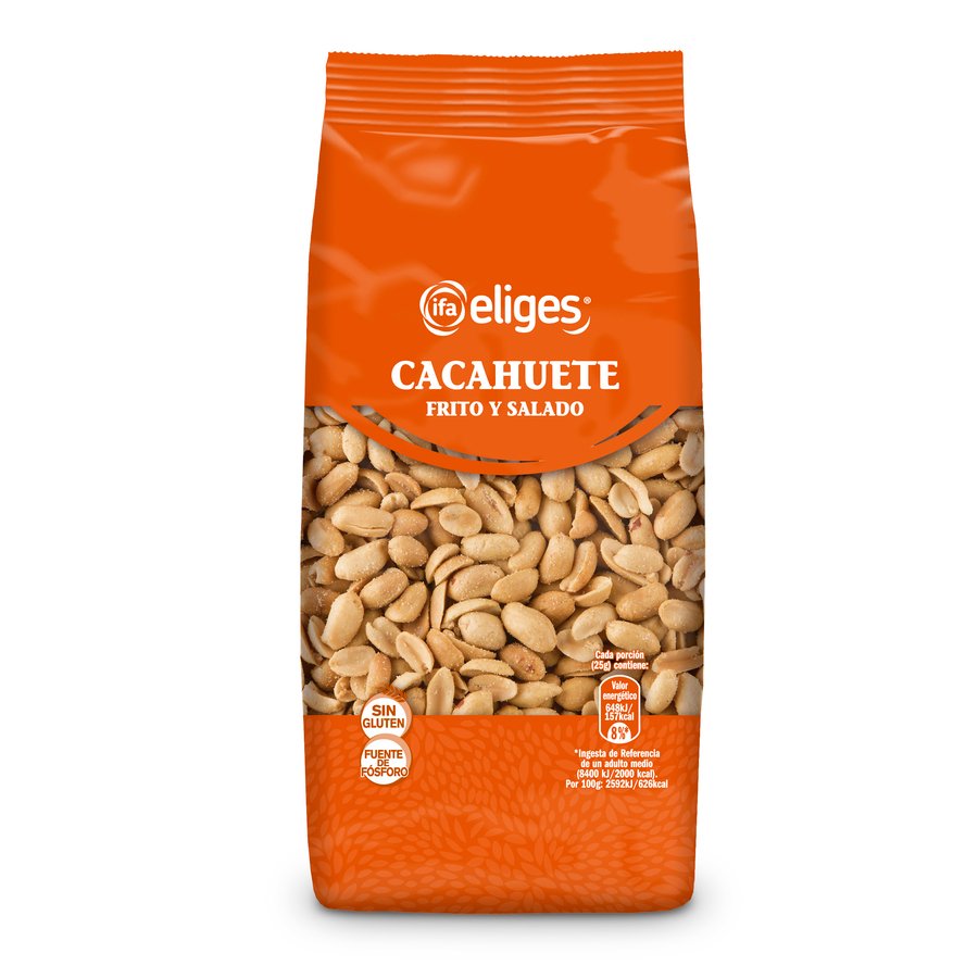 Cacahuete repelado frito salado IFA ELIGES 250 g