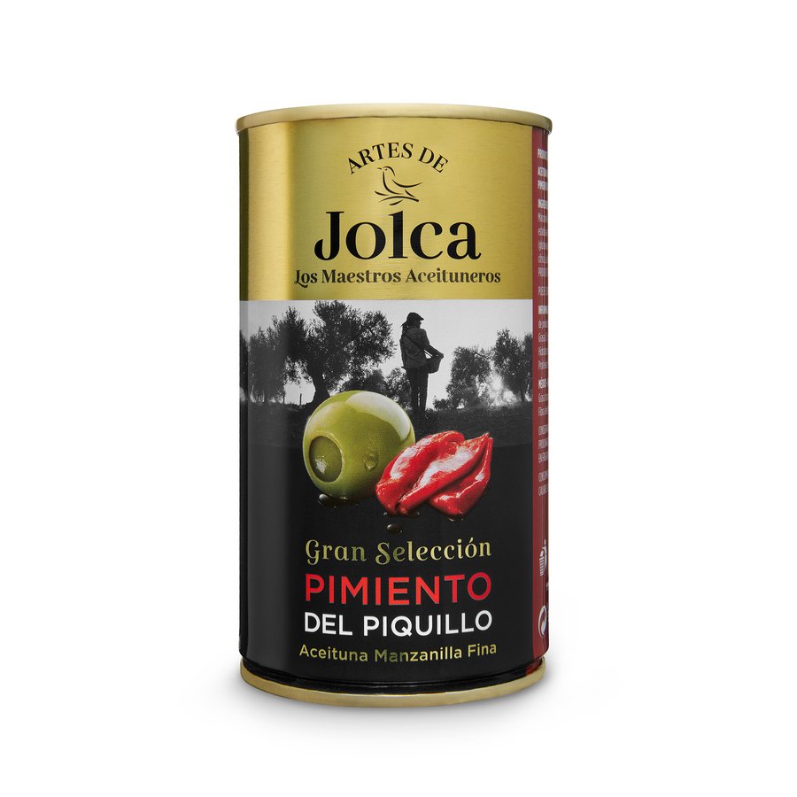 Aceituna rellena de pimiento del piquillo JOLCA lata 150 g pne.
