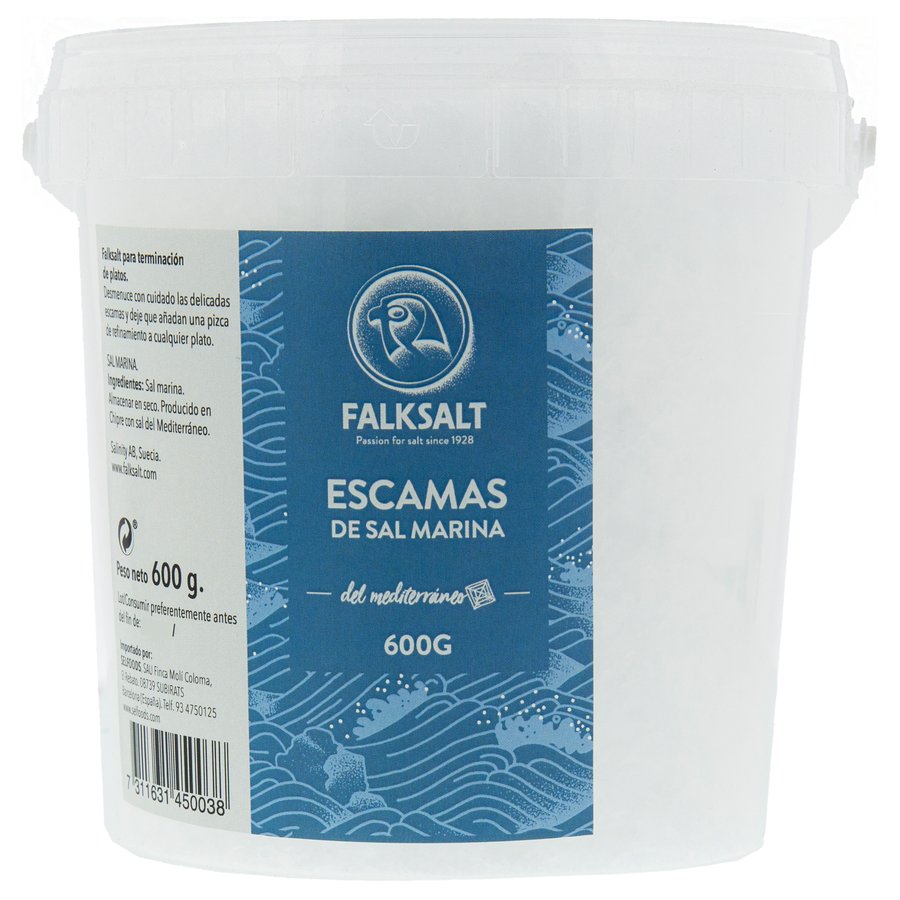 Sal marina FALKSALT escamas cubo 600 g