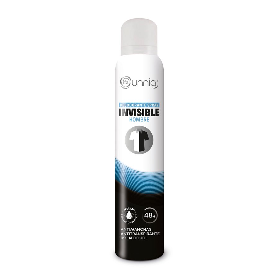 Desodorante IFA UNNIA invisible hombre spray 200 ml