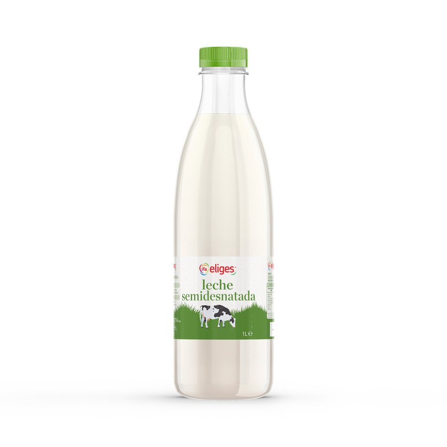 Leche fresca IFA ELIGES semidesnatada botella 1 l
