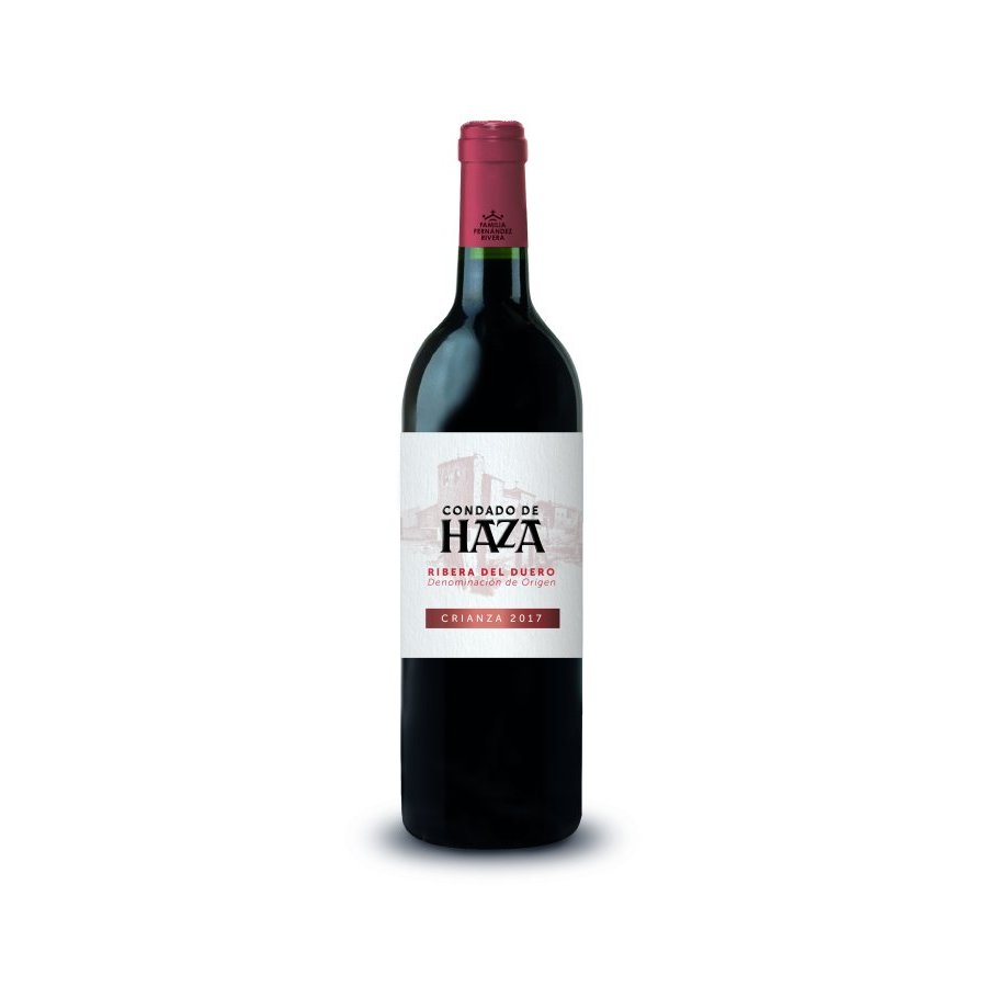 Vino tinto D.O.Ribera del Duero CONDADO DE HAZA crianza botella 75 cl