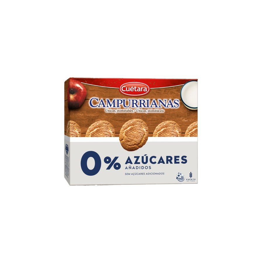 Galletas CUETARA campurrianas 0% azúcar 320 g