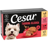 Alimento can CESAR selección 4 carnes tarro 4x150 g