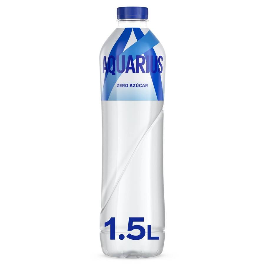 Bebida refrescante AQUARIUS limón zero botella pet 1,5 l
