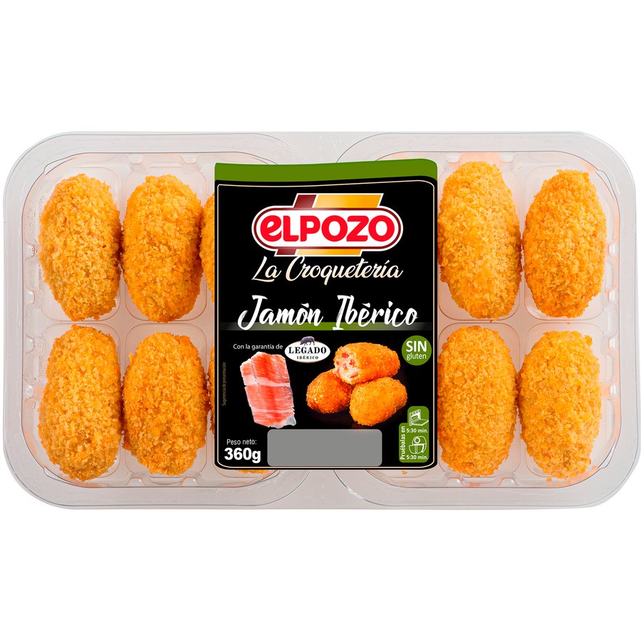 Croquetas jamón ibérico ElPozo 360 g