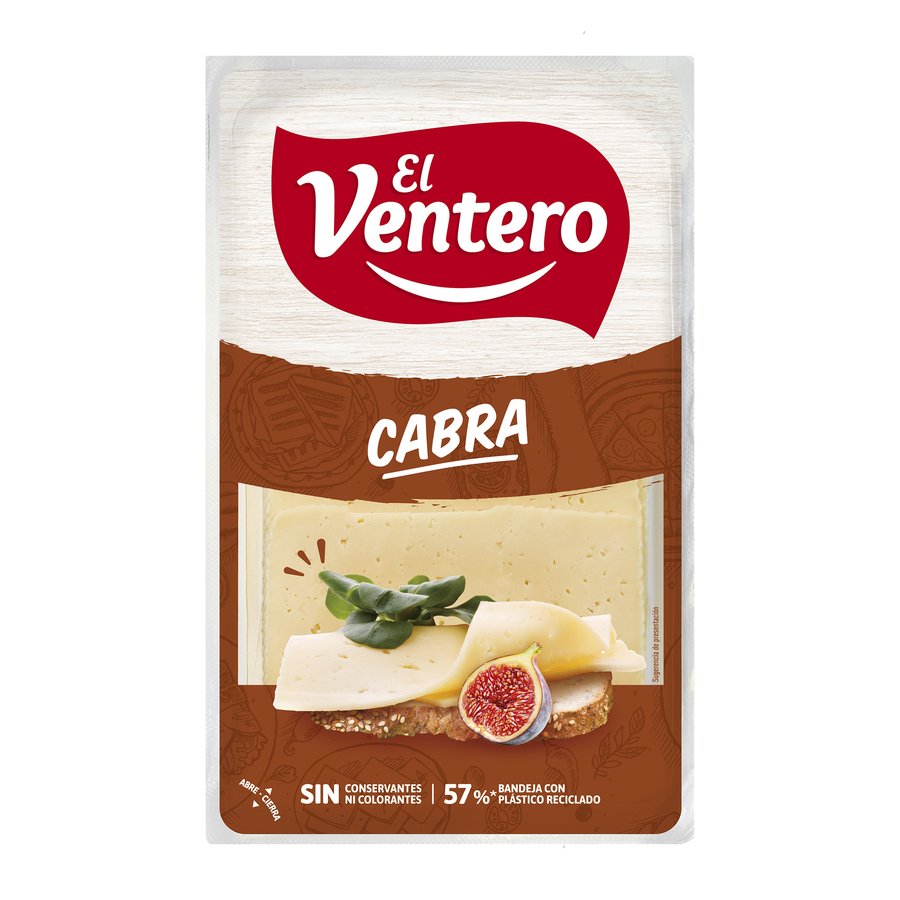 Queso de cabra EL VENTERO lonchas 160 g