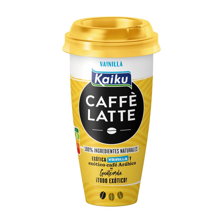 Bebida refigerada KAIKU caffe latte vainilla 230 ml