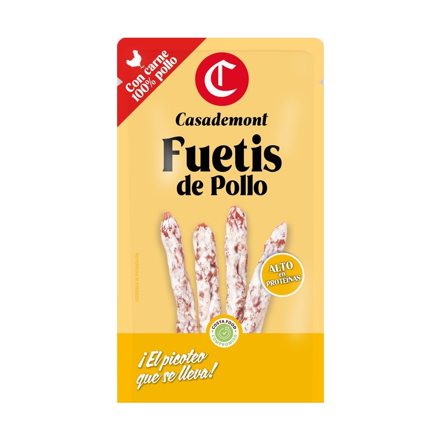 Snacks de pollo Fuetis CASADEMONT 40 g