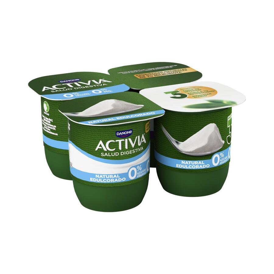 Bífidus ACTIVIA DANONE natural edulcorado 0% 4x120 g