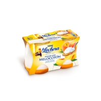 Yogur LA LECHERA con melocotón pack 2x125 g
