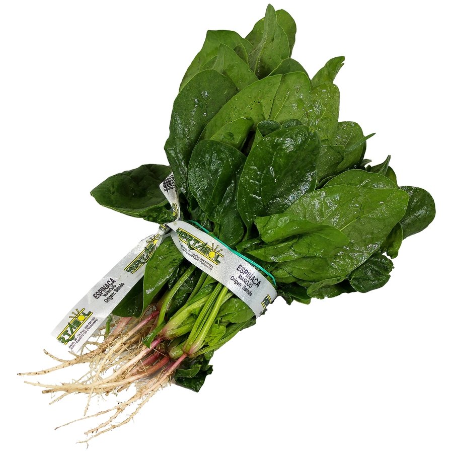Espinacas categoría 1ª (peso mínimo 300 g) manojo