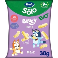 Snack infantil HERO SOLO Puffs maíz Bluey bio 38 g