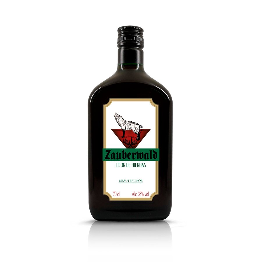 Licor de hierbas ZAUBERWALD botella 70 cl